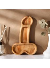 Деревянное блюдо для подачи в форме члена (25 х 16,5 х 1,7 см) - Сима-Ленд - купить с доставкой в Ростове-на-Дону