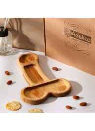 Деревянное блюдо для подачи в форме члена (25 х 16,5 х 1,7 см) - Сима-Ленд - купить с доставкой в Ростове-на-Дону