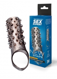 Дымчатая насадка на пенис с шипами и выпуклостями - 12,5 см. - Sex Expert - в Ростове-на-Дону купить с доставкой