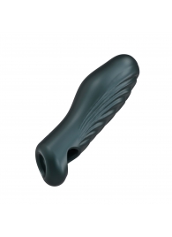 Серая силиконовая насадка на пенис с подхватом Manwan Ryzer - Manwan - в Ростове-на-Дону купить с доставкой