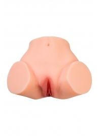 Телесный реалистичный мастурбатор-полуторс с 2 любовными входами - No Name - в Ростове-на-Дону купить с доставкой