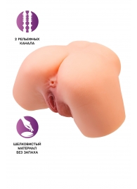 Телесный реалистичный мастурбатор-полуторс с 2 любовными входами - No Name - в Ростове-на-Дону купить с доставкой