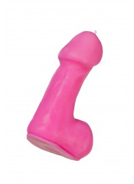 Розовая свеча в форме пениса - 47 гр. - Pecado - купить с доставкой в Ростове-на-Дону