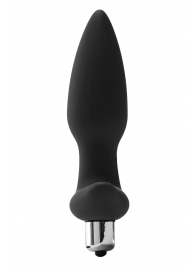 Черная анальная вибропробка FantASStic Vibrating Plug - 14 см. - Dream Toys