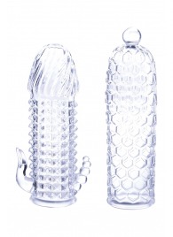 Набор из 2 прозрачных насадок на член Seductive Tickler Sleeves Set - NMC - в Ростове-на-Дону купить с доставкой