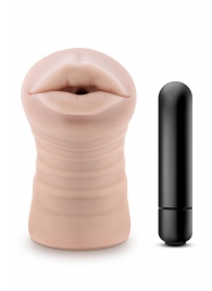 Телесный мастурбатор-ротик Nicole Vibrating Masturbator - Blush Novelties - в Ростове-на-Дону купить с доставкой