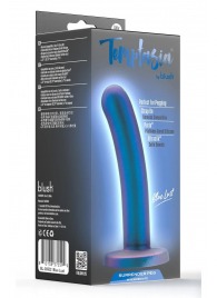 Синяя насадка с гладкой поверхностью Surrender 5.75 Inch Intermediate Pegging Dildo - 14,6 см. - Blush Novelties - купить с доставкой в Ростове-на-Дону