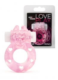 Розовое эрекционное виброкольцо в форме зайчика - 1137 - в Ростове-на-Дону купить с доставкой