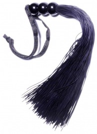 Черная силиконовая плетка - 25,4 см. - Boys of Toys - купить с доставкой в Ростове-на-Дону