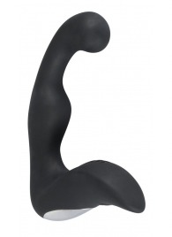Черный перезаряжаемый стимулятор простаты с вибрацией - 14,6 см. - Orion - в Ростове-на-Дону купить с доставкой
