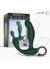 Зеленый вибромассажёр простаты Greeny - 12,8 см. - Intoyou - в Ростове-на-Дону купить с доставкой