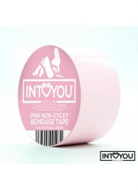 Розовый скотч для фиксации Non-Sticky Bondage Tape - 15 м. - Intoyou - купить с доставкой в Ростове-на-Дону