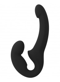 Черный безремневой страпон Share Lite - Fun Factory - купить с доставкой в Ростове-на-Дону