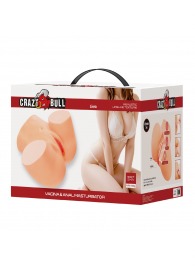 Телесный мастурбатор Liora с 2 любовными тоннелями - Baile - в Ростове-на-Дону купить с доставкой