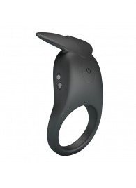 Черное перезаряжаемое виброкольцо Carlton - Baile - в Ростове-на-Дону купить с доставкой