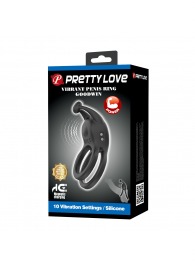 Черное перезаряжаемое виброкольцо Goodwin - Baile - в Ростове-на-Дону купить с доставкой