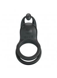 Черное перезаряжаемое виброкольцо Goodwin - Baile - в Ростове-на-Дону купить с доставкой