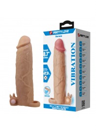 Телесная насадка на пенис Xerxes - 22 см. - Baile - в Ростове-на-Дону купить с доставкой