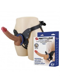 Поясной страпон Wells: трусики в форме бабочки и фаллоимитатор-насадка - Baile - купить с доставкой в Ростове-на-Дону