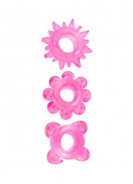 Комплект из 3 розовых эрекционных колец - Erowoman-Eroman - в Ростове-на-Дону купить с доставкой