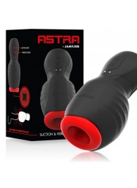 Черно-красный мастурбатор с вибрацией и всасыванием - JAMYJOB - в Ростове-на-Дону купить с доставкой