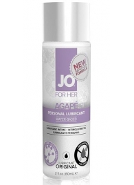 Лубрикант на водной основе для женщин JO AGAPE LUBRICANT ORIGINAL - 60 мл. - System JO - купить с доставкой в Ростове-на-Дону