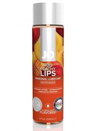 Лубрикант на водной основе с ароматом персика JO Flavored Peachy Lips - 120 мл. - System JO - купить с доставкой в Ростове-на-Дону