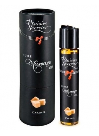 Массажное масло с ароматом карамели Huile de Massage Gourmande Caramel - 59 мл. - Plaisir Secret - купить с доставкой в Ростове-на-Дону