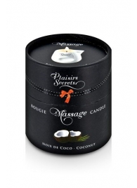 Массажная свеча с ароматом кокоса Bougie de Massage Gourmande Coco - 80 мл. - Plaisir Secret - купить с доставкой в Ростове-на-Дону