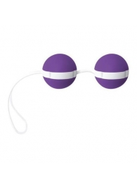 Фиолетово-белые вагинальные шарики Joyballs Bicolored - Joy Division