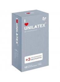 Презервативы с точками Unilatex Dotted - 12 шт. + 3 шт. в подарок - Unilatex - купить с доставкой в Ростове-на-Дону