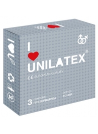 Презервативы с точками Unilatex Dotted - 3 шт. - Unilatex - купить с доставкой в Ростове-на-Дону