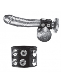 Ремень на член и мошонку 1.5  Cock Ring With Ball Strap - BlueLine - купить с доставкой в Ростове-на-Дону