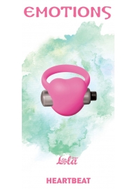 Розовое эрекционное виброкольцо Emotions Heartbeat Light pink - Lola Games - в Ростове-на-Дону купить с доставкой