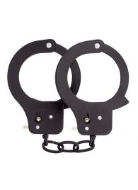 Чёрные наручники из листового металла BONDX METAL CUFFS BLACK - Dream Toys - купить с доставкой в Ростове-на-Дону