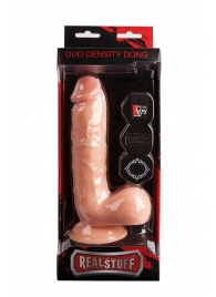 Реалистичный фаллоимитатор на присоске REALSTUFF DUO DENSITY DONG 8INCH - 20,3 см. - Dream Toys