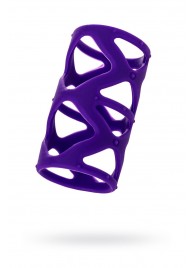 Фиолетовая насадка-сетка на пенис - 7,5 см. - A-toys - в Ростове-на-Дону купить с доставкой
