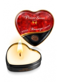 Массажная свеча с ароматом шоколада Bougie Massage Candle - 35 мл. - Plaisir Secret - купить с доставкой в Ростове-на-Дону