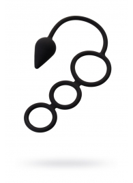 Тройное эрекционное кольцо с анальным хвостом Drop S-size - Erotist - в Ростове-на-Дону купить с доставкой