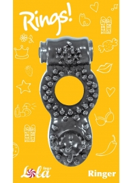 Чёрное эрекционное кольцо Rings Ringer - Lola Games - в Ростове-на-Дону купить с доставкой