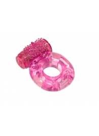 Розовое эрекционное кольцо с вибрацией Rings Axle-pin - Lola Games - в Ростове-на-Дону купить с доставкой