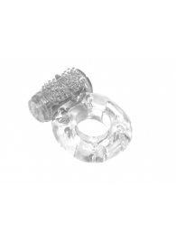 Прозрачное эрекционное кольцо с вибрацией Rings Axle-pin - Lola Games - в Ростове-на-Дону купить с доставкой