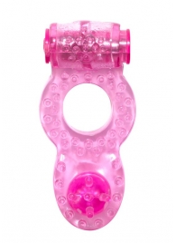 Розовое эрекционное кольцо с вибрацией Rings Ringer - Lola Games - в Ростове-на-Дону купить с доставкой