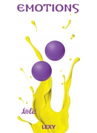 Фиолетовые вагинальные шарики без сцепки Emotions Lexy Small - Lola Games