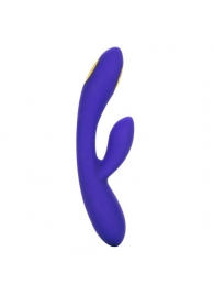 Фиолетовый вибратор с функцией электростимуляции Intimate E-Stimulator Dual Wand - 21,5 см. - California Exotic Novelties - купить с доставкой в Ростове-на-Дону