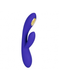 Фиолетовый вибратор с функцией электростимуляции Intimate E-Stimulator Dual Wand - 21,5 см. - California Exotic Novelties - купить с доставкой в Ростове-на-Дону