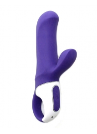 Фиолетовый вибратор Satisfyer Magic Bunny с клиторальным отростком - 17,6 см. - Satisfyer