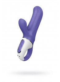 Фиолетовый вибратор Satisfyer Magic Bunny с клиторальным отростком - 17,6 см. - Satisfyer