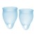 Набор голубых менструальных чаш Feel confident Menstrual Cup - Satisfyer - купить с доставкой в Ростове-на-Дону
