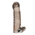 Дымчатая насадка на пенис с вибрацией  Vibrating Penis Enhancing Sleeve Extension - 13,3 см. - BlueLine - в Ростове-на-Дону купить с доставкой